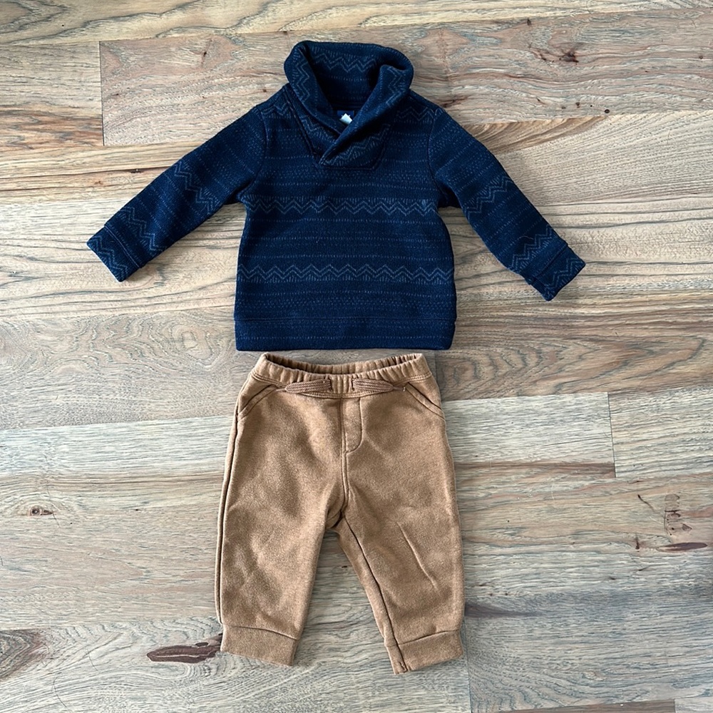 Old Navy 2-piece Shawl Collar Sweater and Jogger Sweatpants Set